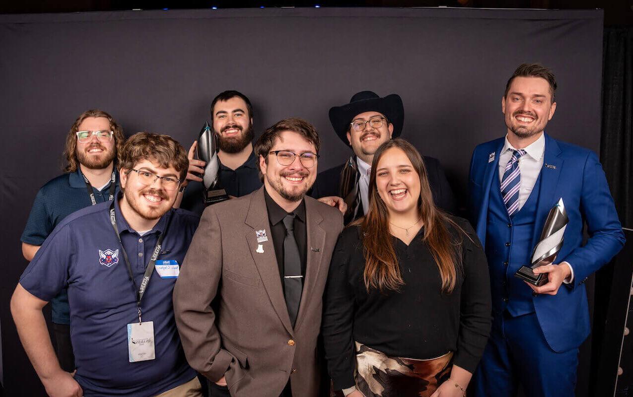 Members of Shenandoah's Esports program pose for a group photo